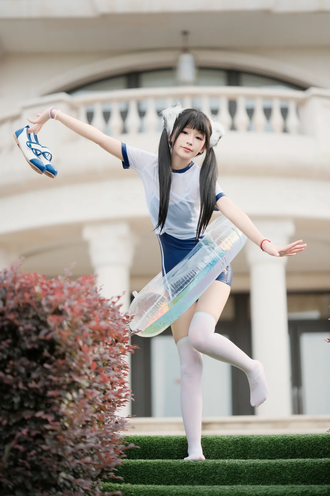 泳池长腿妹妹，爱了爱了