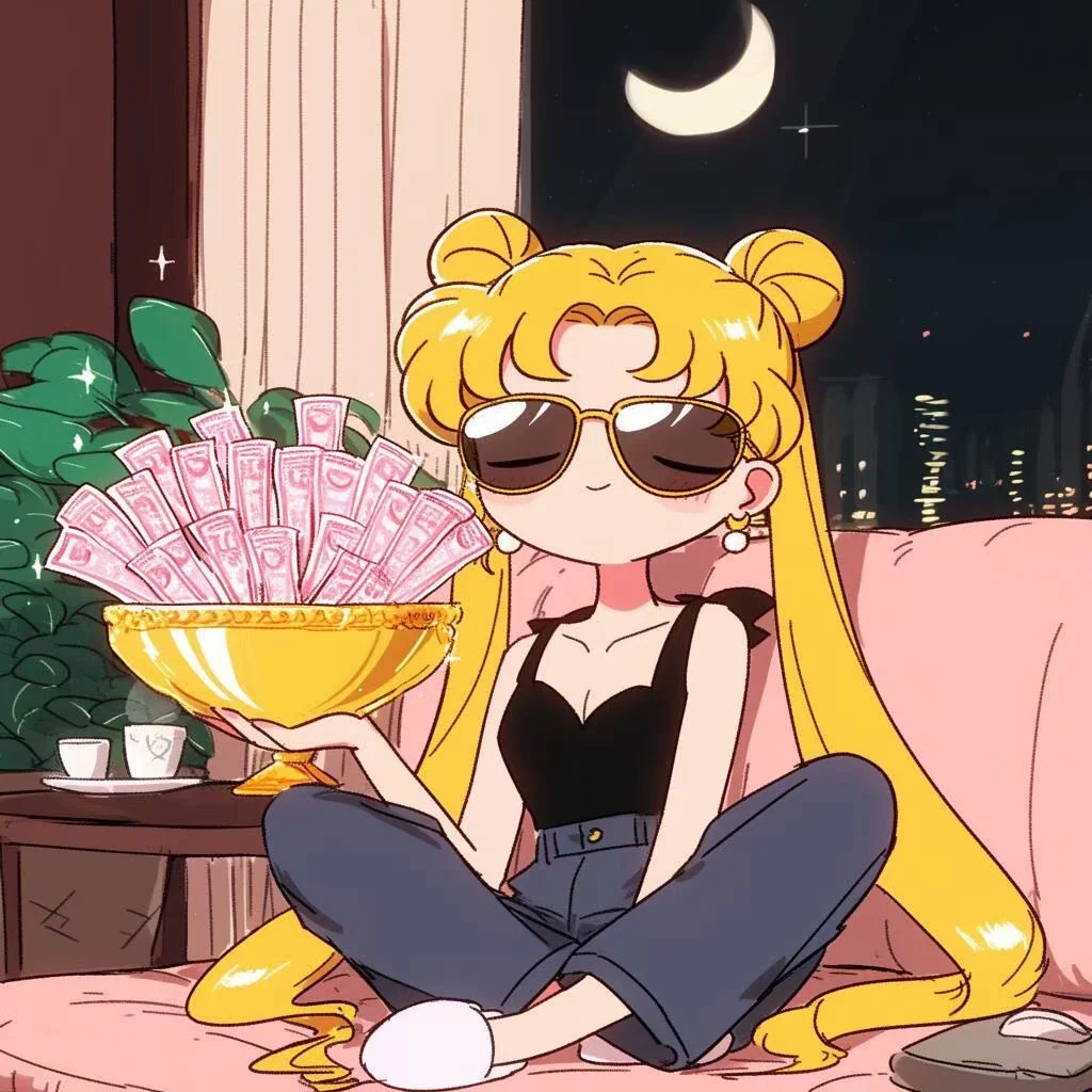 美女请发财！
