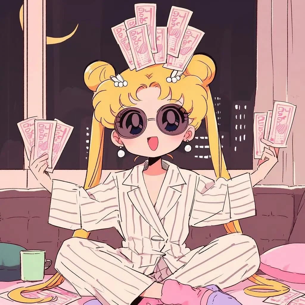 美女请发财！