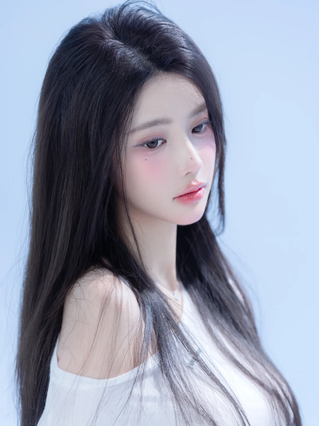 巧了你也穿了白色入镜 初恋感白色系写真