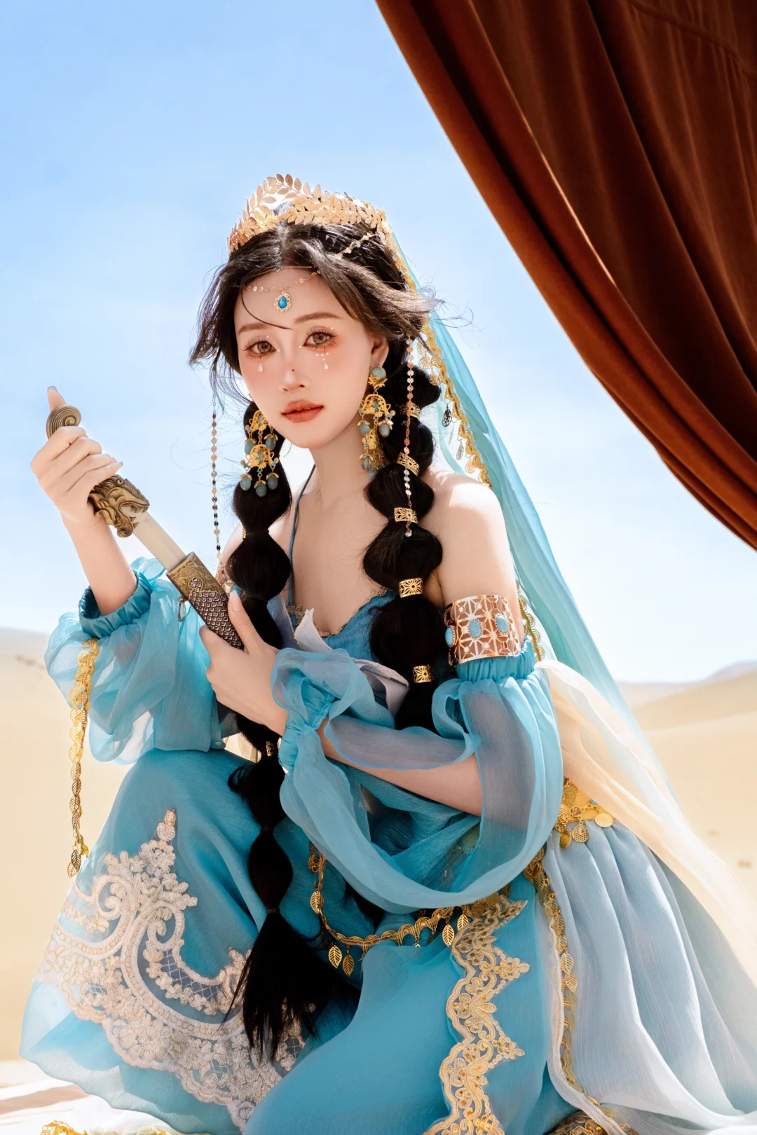 敦煌西域公主也太美了吧给我锁si这一套