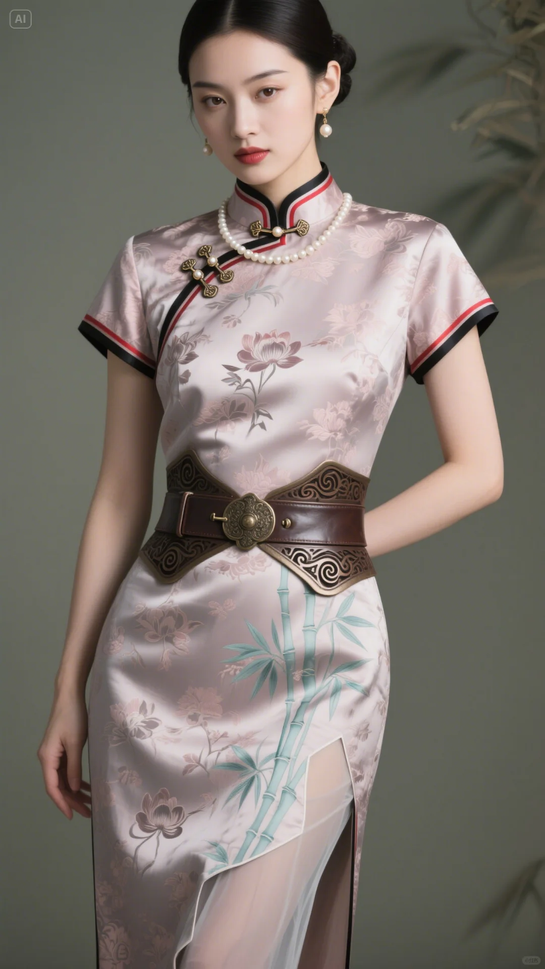 新中式旗袍、新中式礼服、旗袍、新中式服装设计