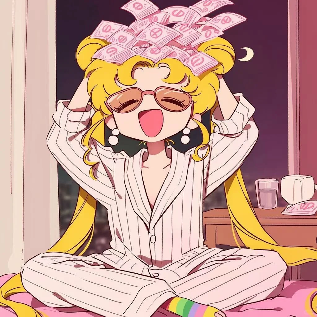 美女请发财！