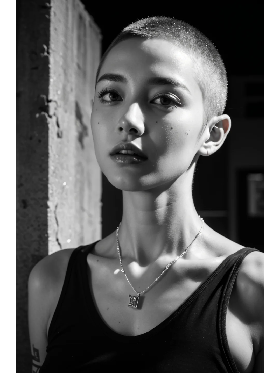 酷酷的女生寸头，姐要一直帅帅的
