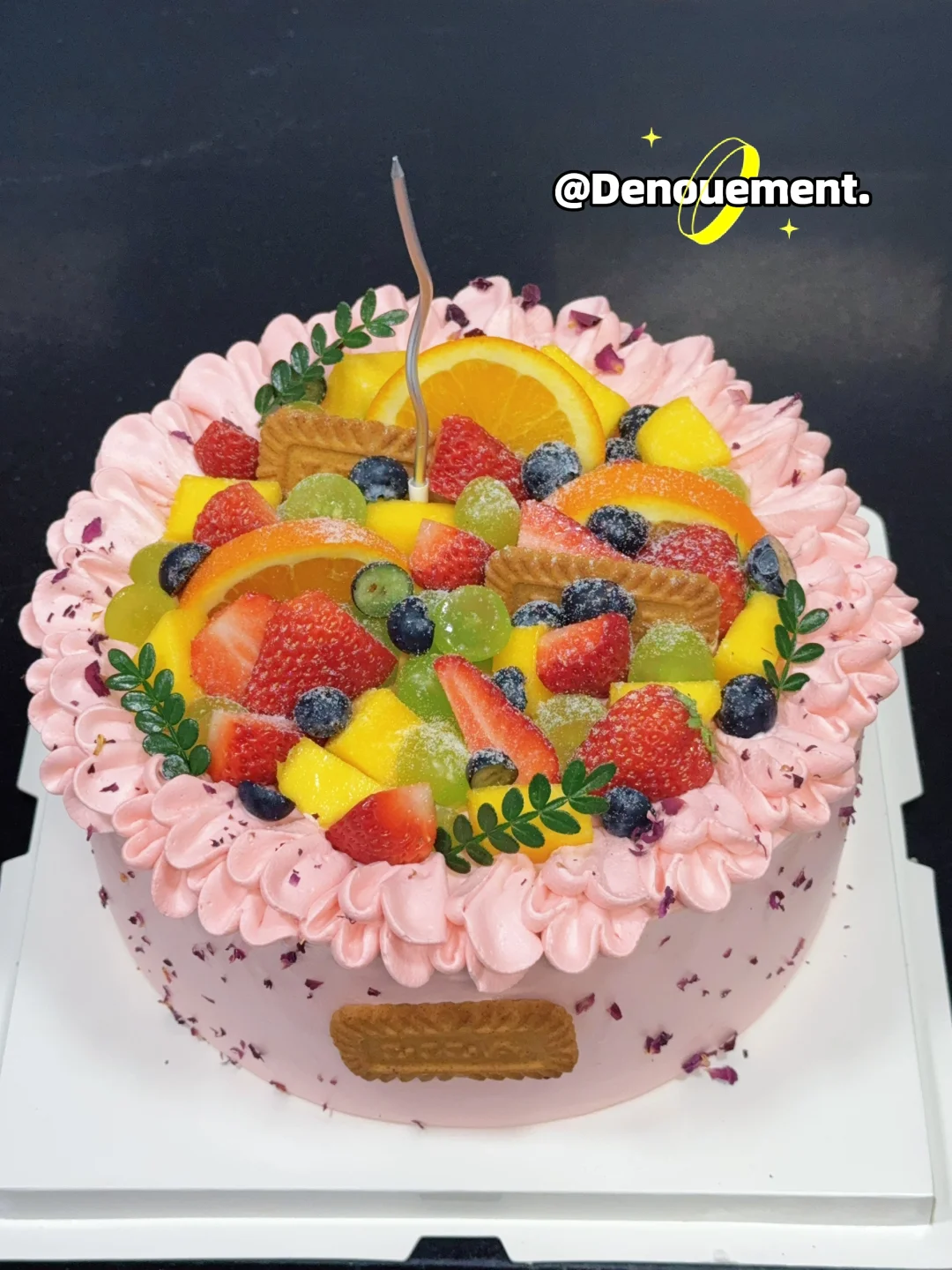 超适合女生的小清新水果蛋糕🎂～