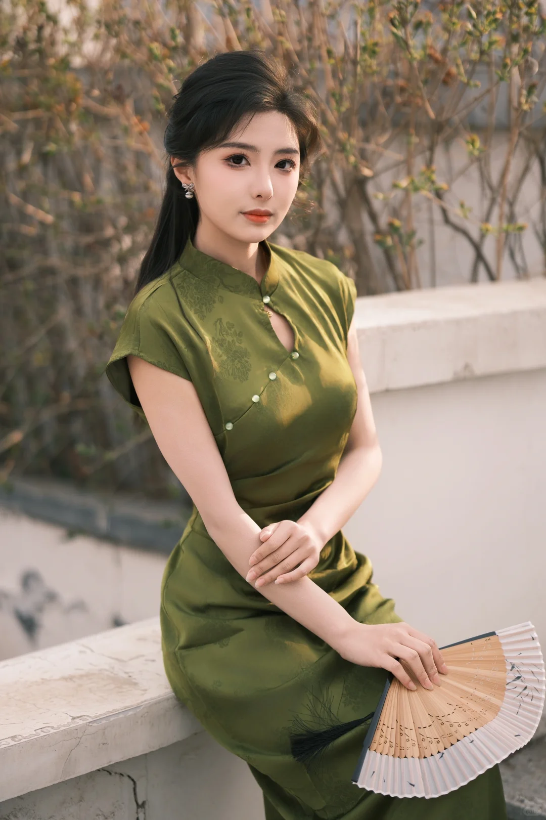 清秋月色，穿旗袍的古典美人！～存档
