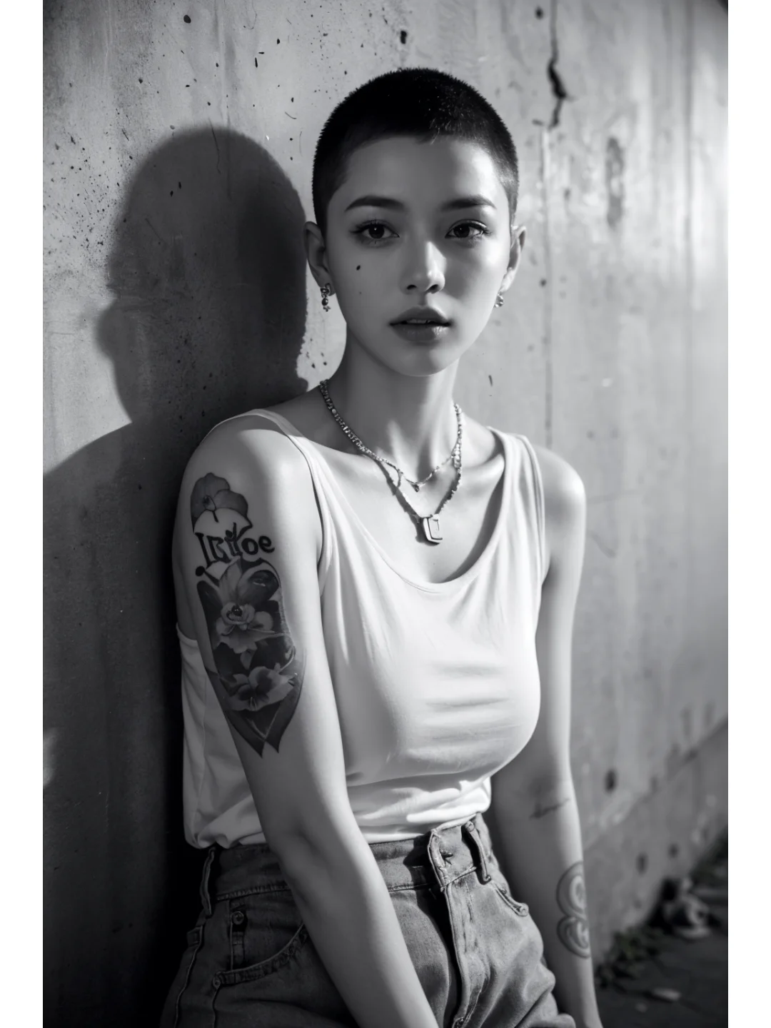 酷酷的女生寸头，姐要一直帅帅的