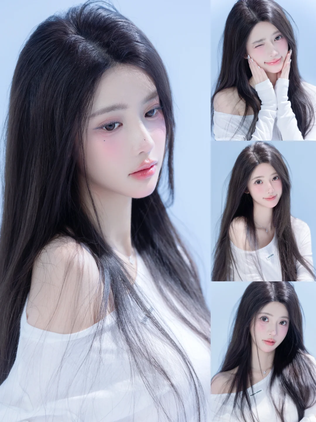 巧了你也穿了白色入镜 初恋感白色系写真