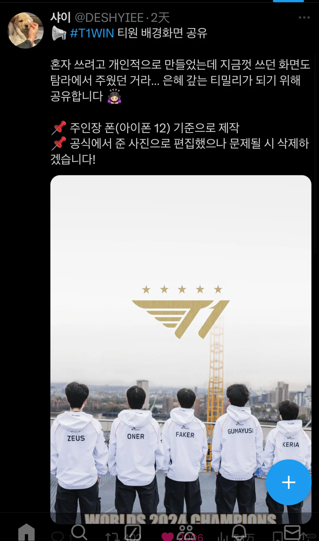 lol24总冠军T1全员手机壁纸