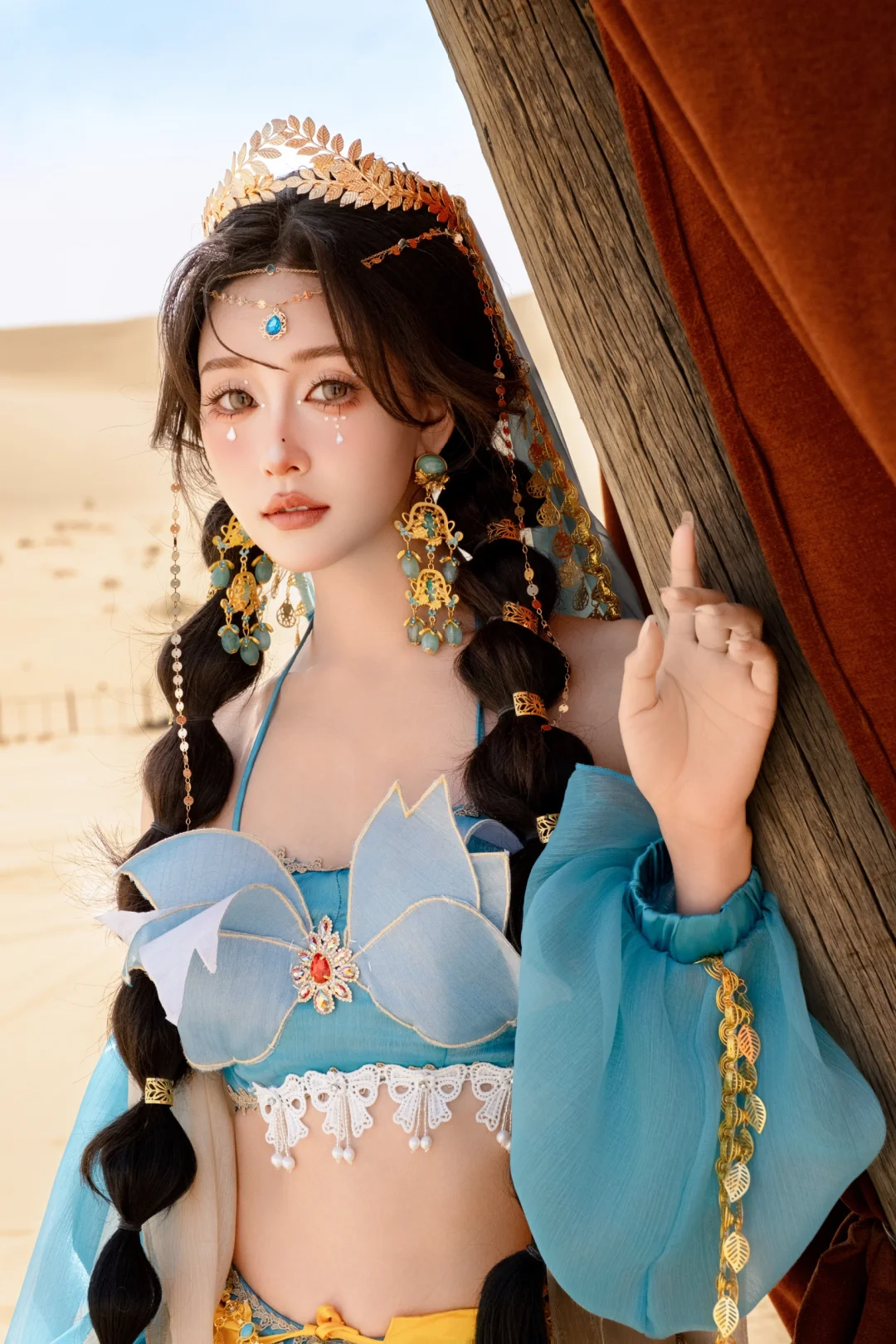 敦煌西域公主也太美了吧给我锁si这一套