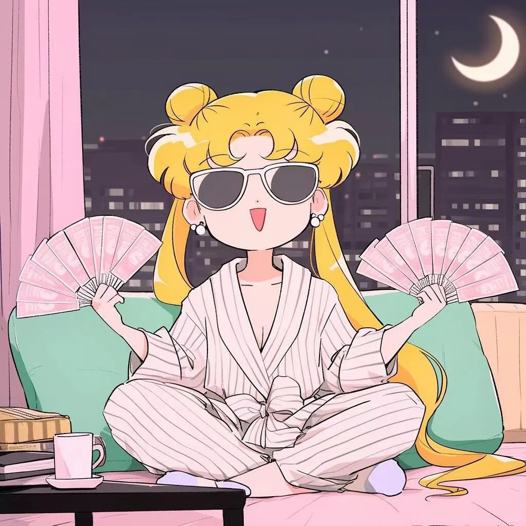 美女请发财！