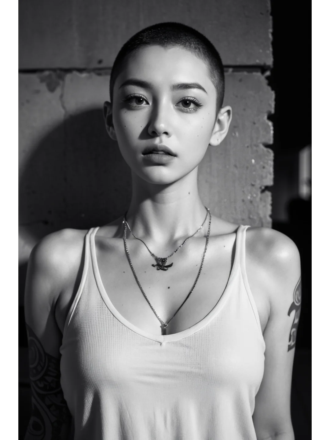 酷酷的女生寸头，姐要一直帅帅的