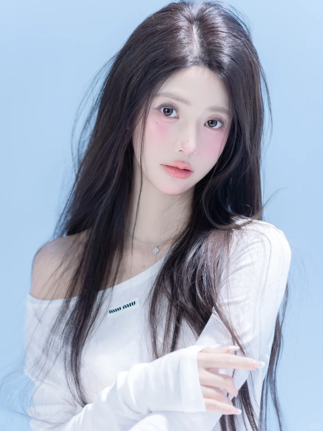 巧了你也穿了白色入镜 初恋感白色系写真