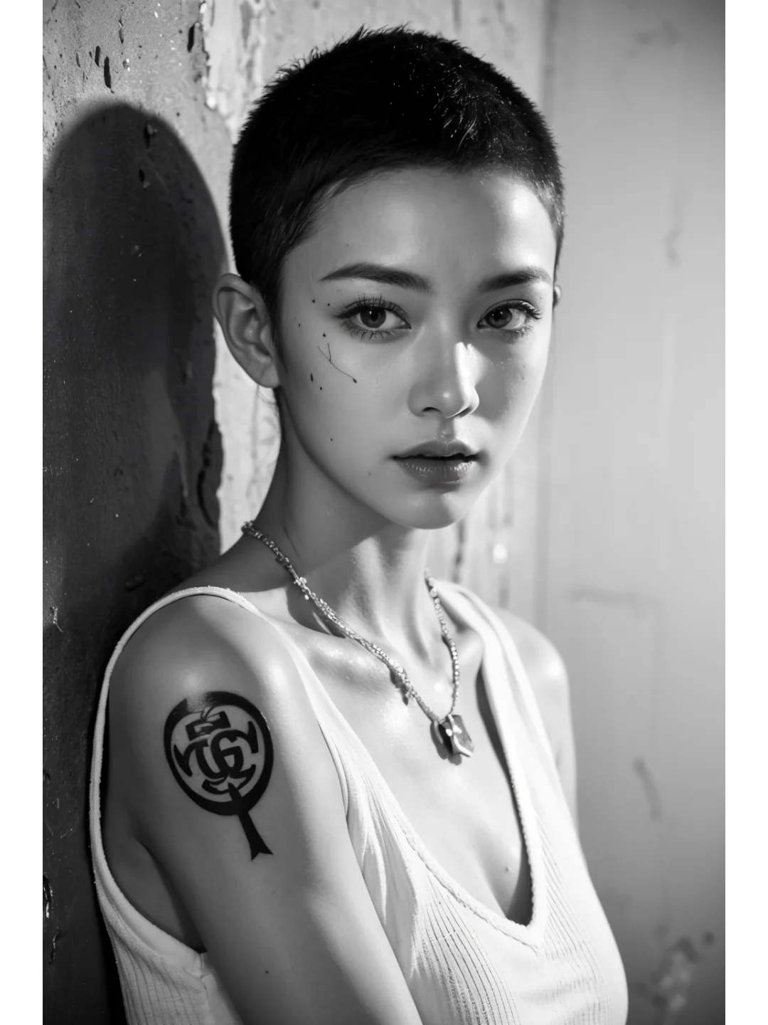 酷酷的女生寸头，姐要一直帅帅的