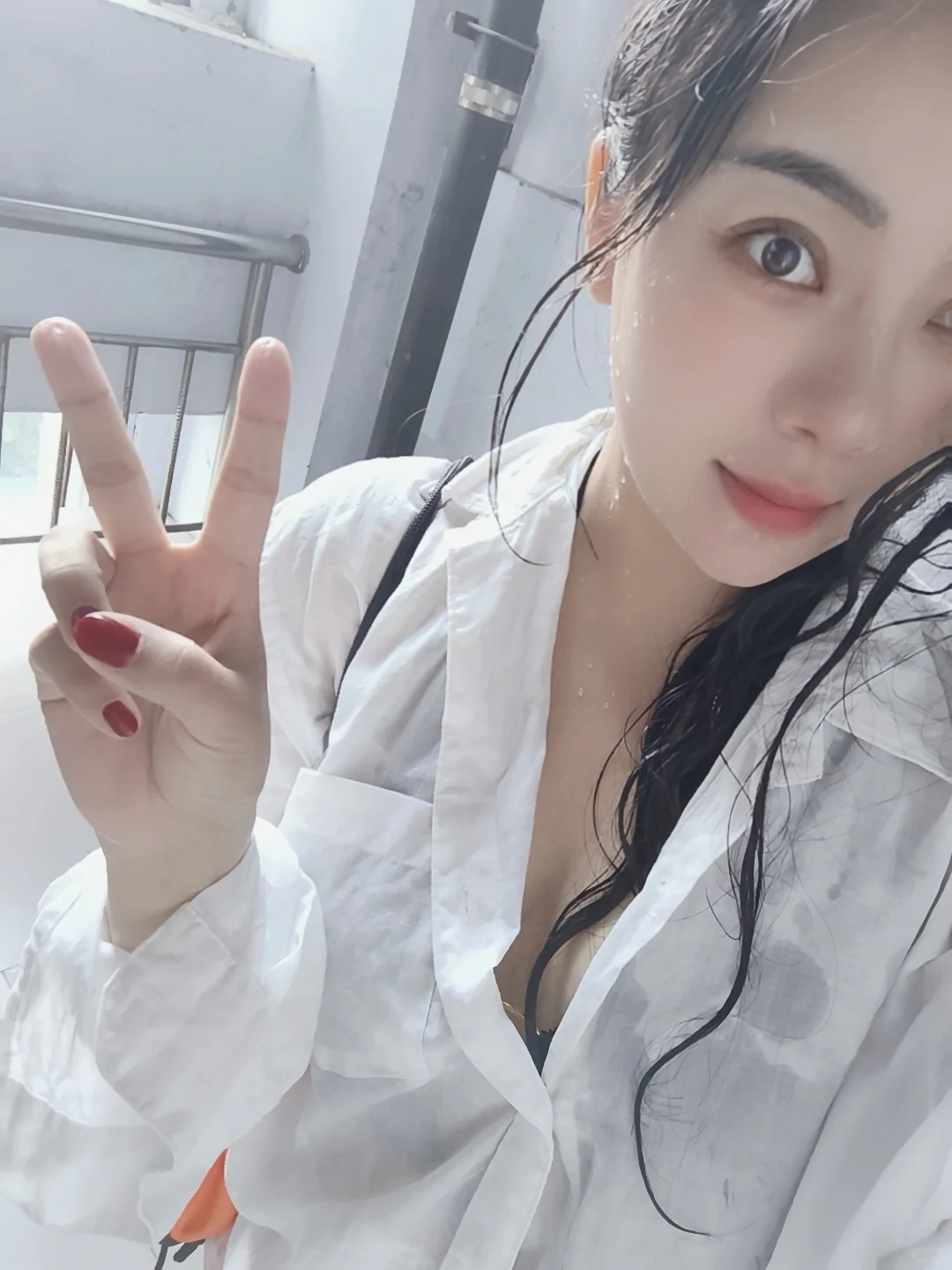 我今天去游泳了！嘻嘻