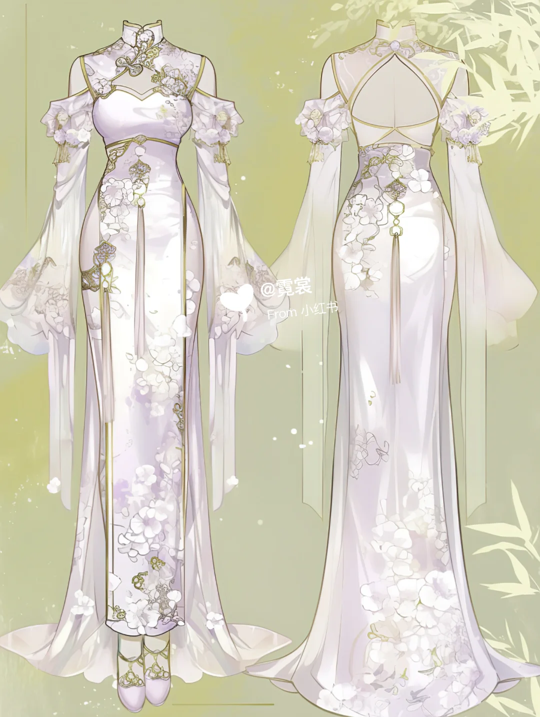 粉色桃花装｜中式旗袍裙