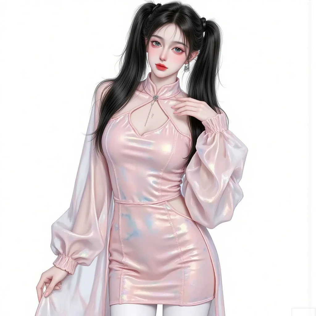 马尾辫的女孩