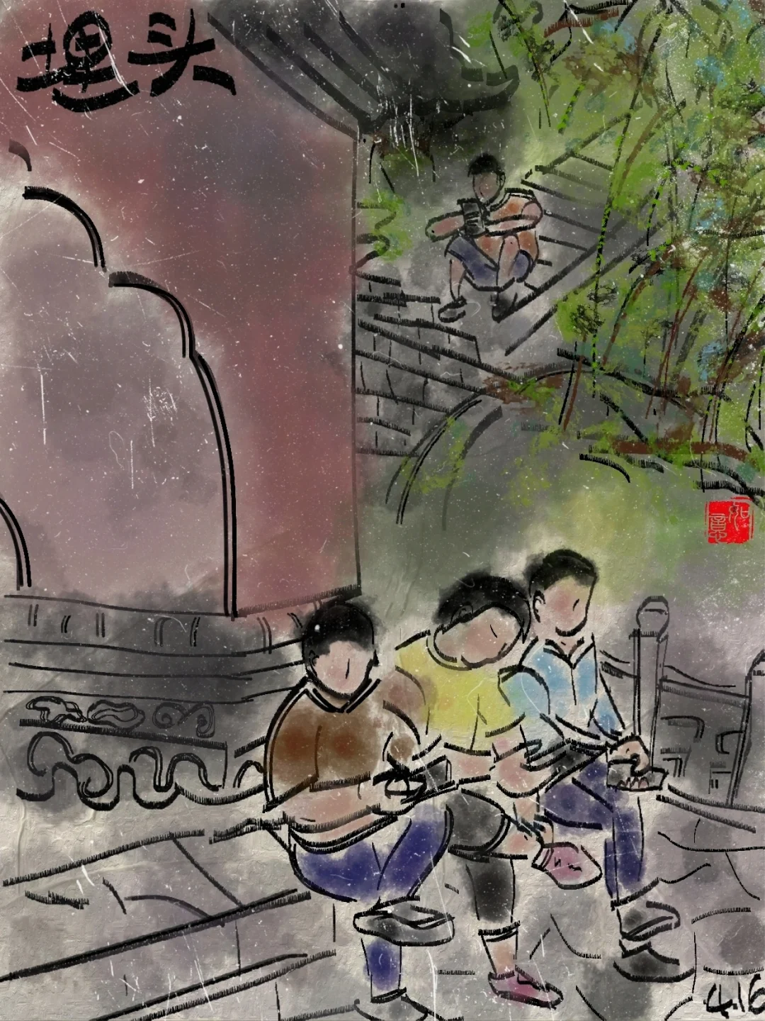 中年妇女，狼狈挣扎着抵抗欲望
