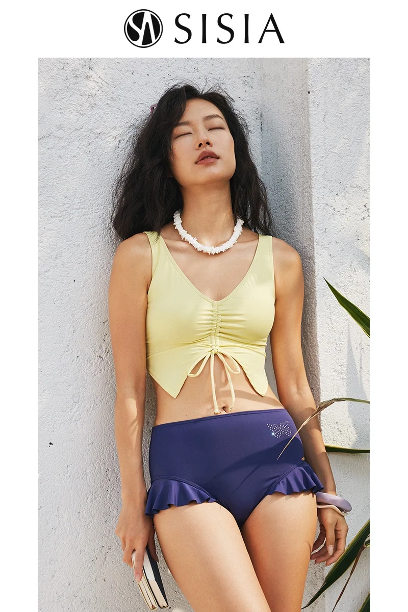 👙高腰泳衣，遮肚显瘦，温泉度假必备💖