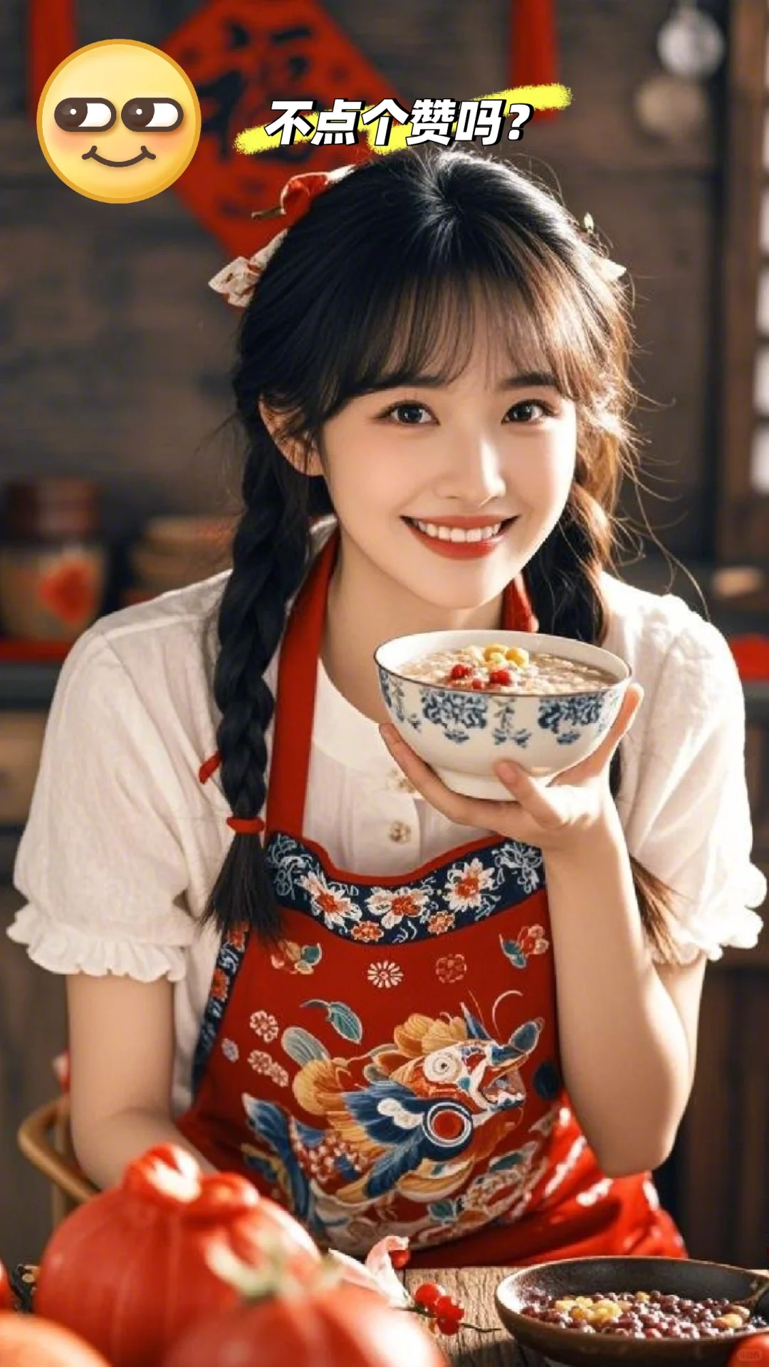 腊八节美女(ai生成)