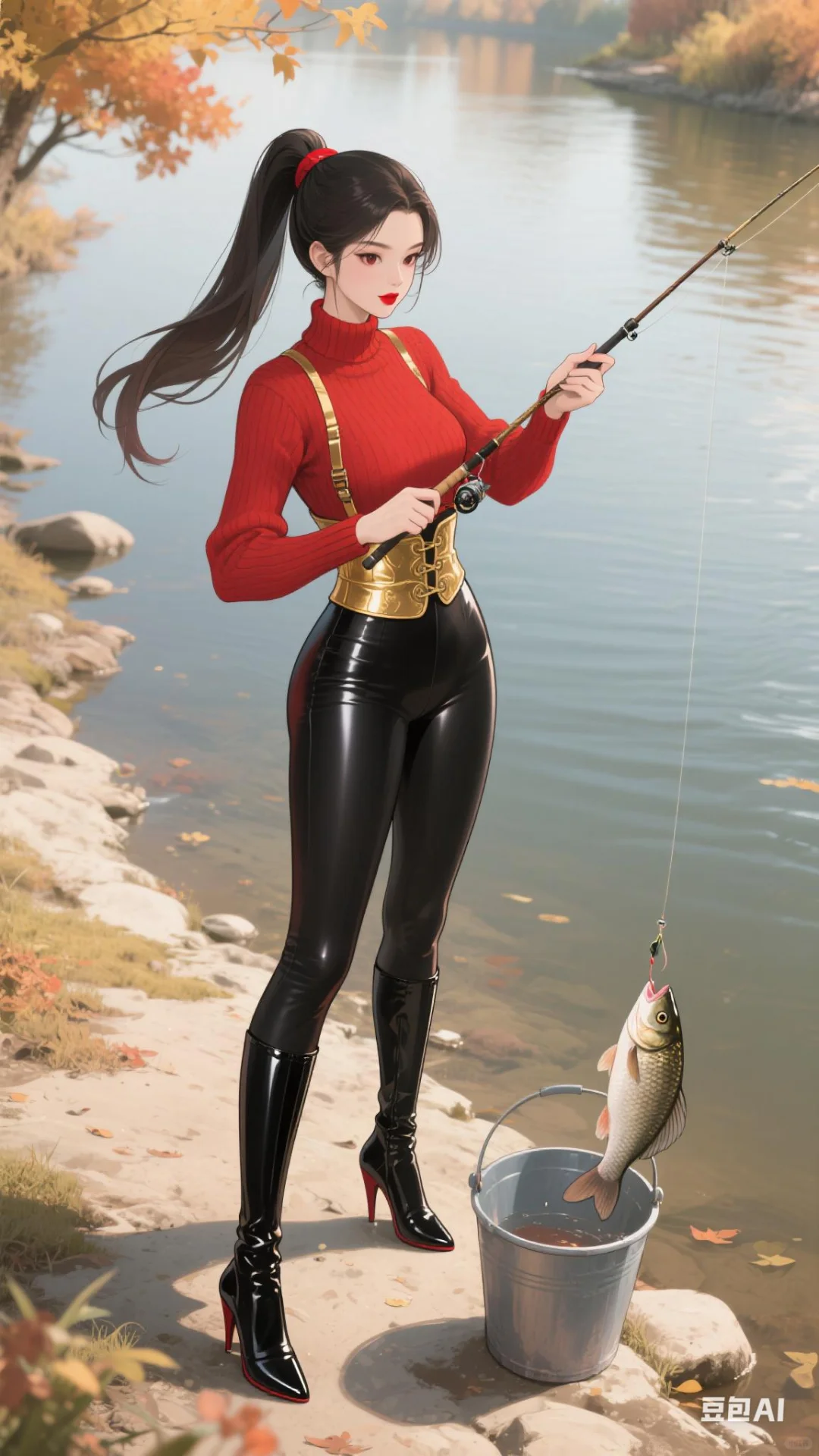 壁纸分享：美丽的女钓手3