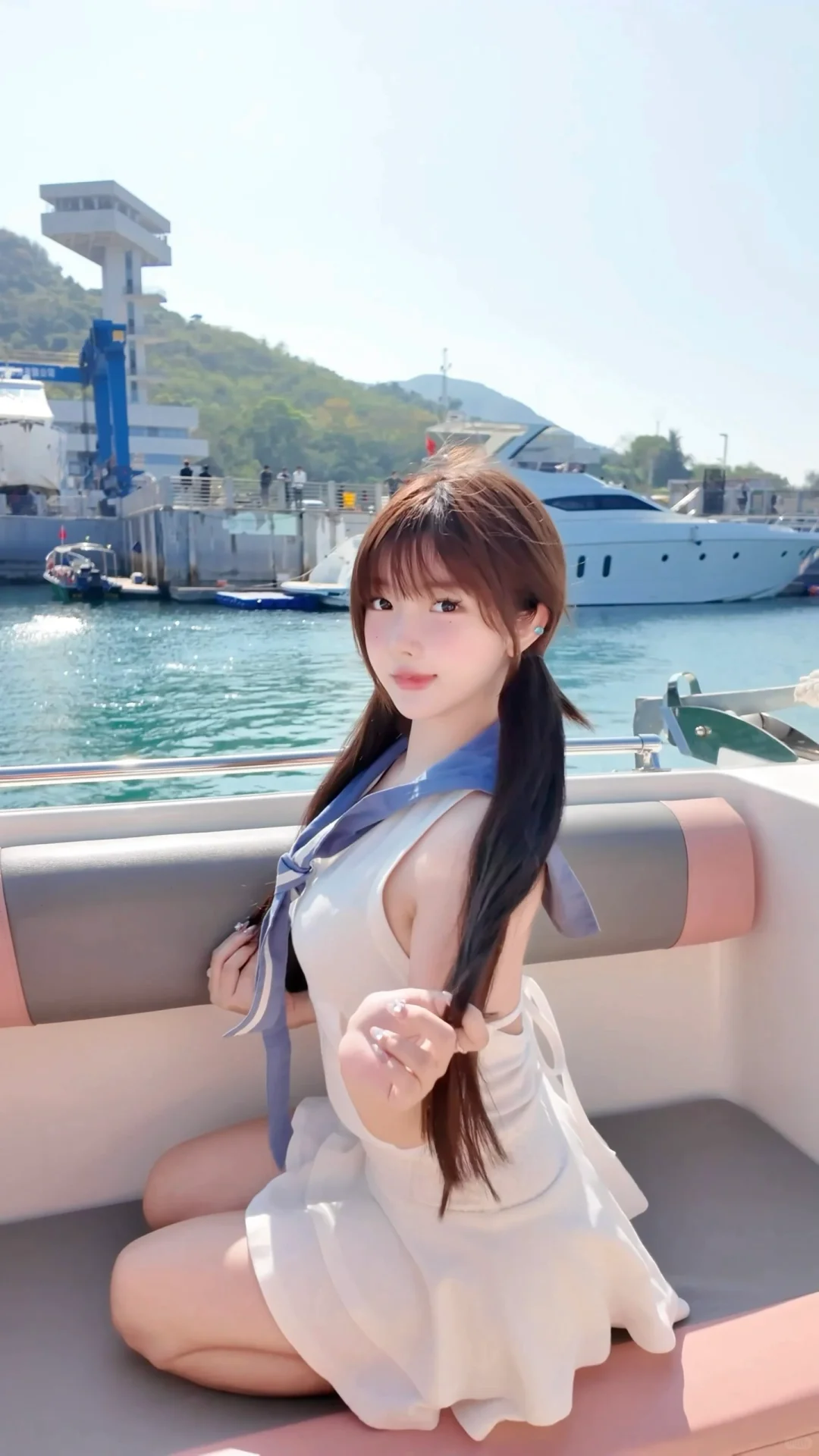 少女的裙摆是一整片海浪🐚🌊