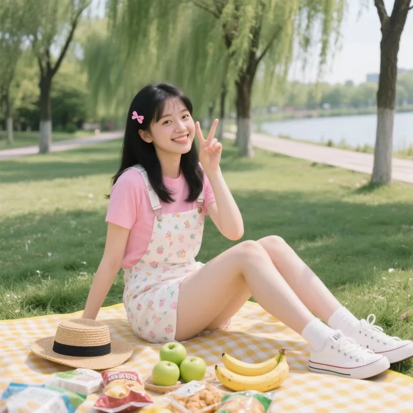 露营野餐🌸 甜妹穿搭公式抄作业啦