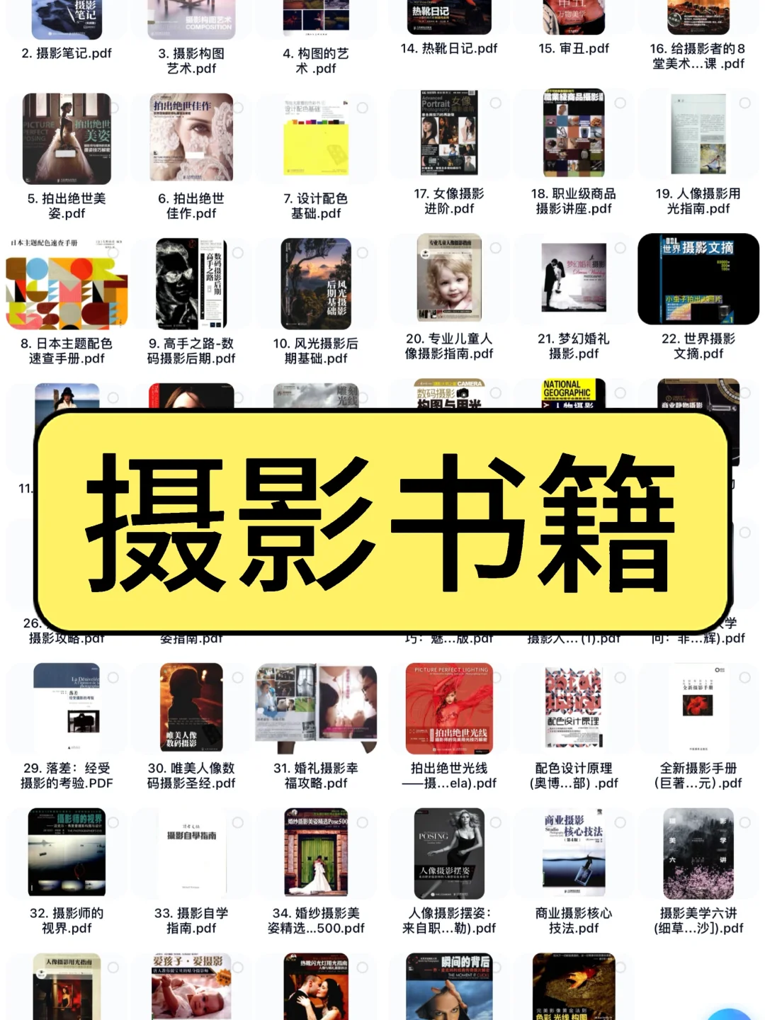 自学摄影必看书单！小白进阶大神就靠它们