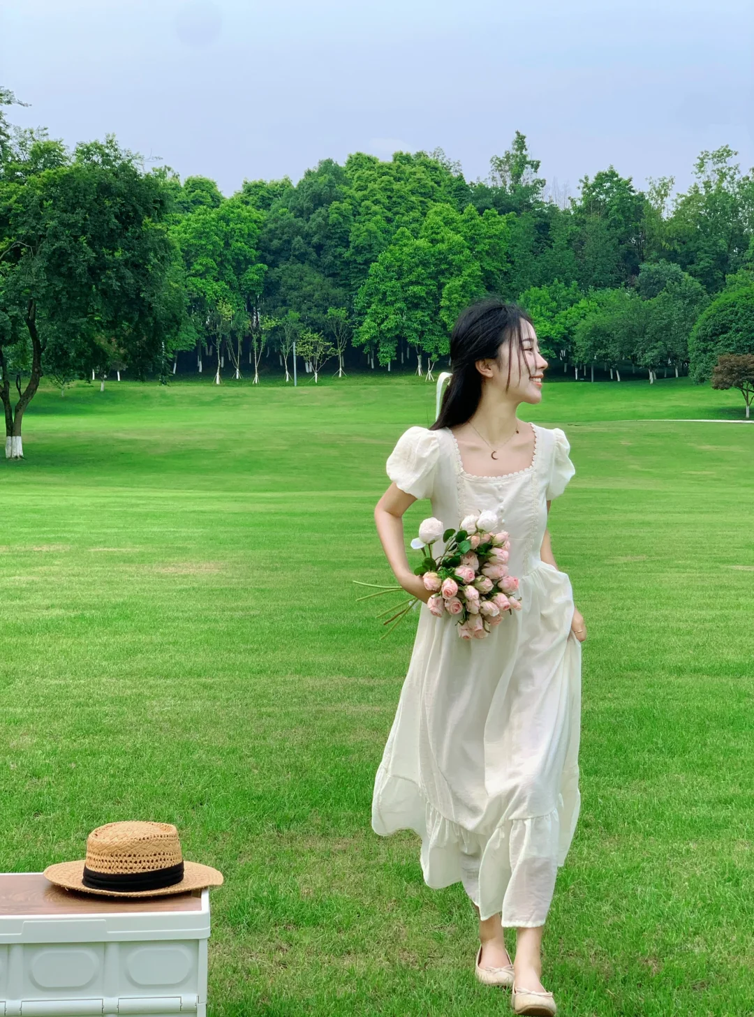 夏日初恋感小白裙