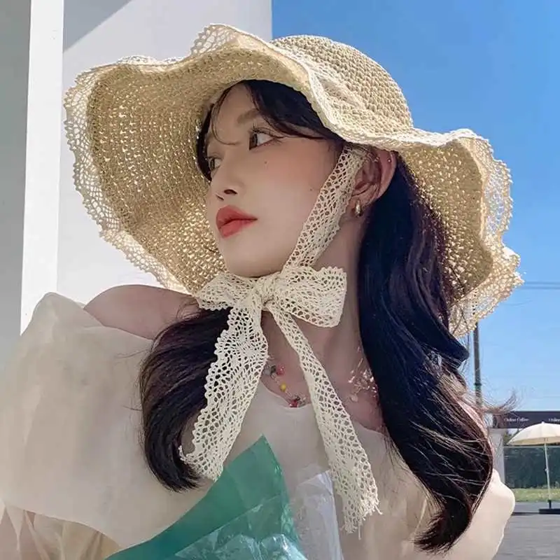 夏日必备👒蕾丝防晒帽