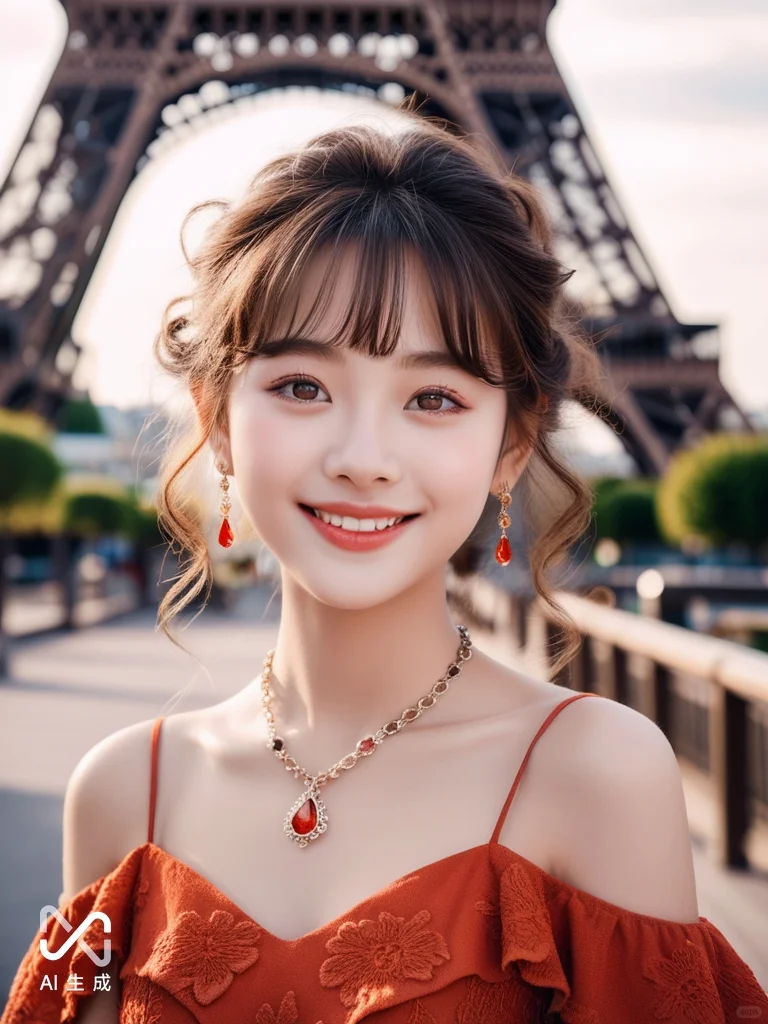 甜美风女神，Ai生成图