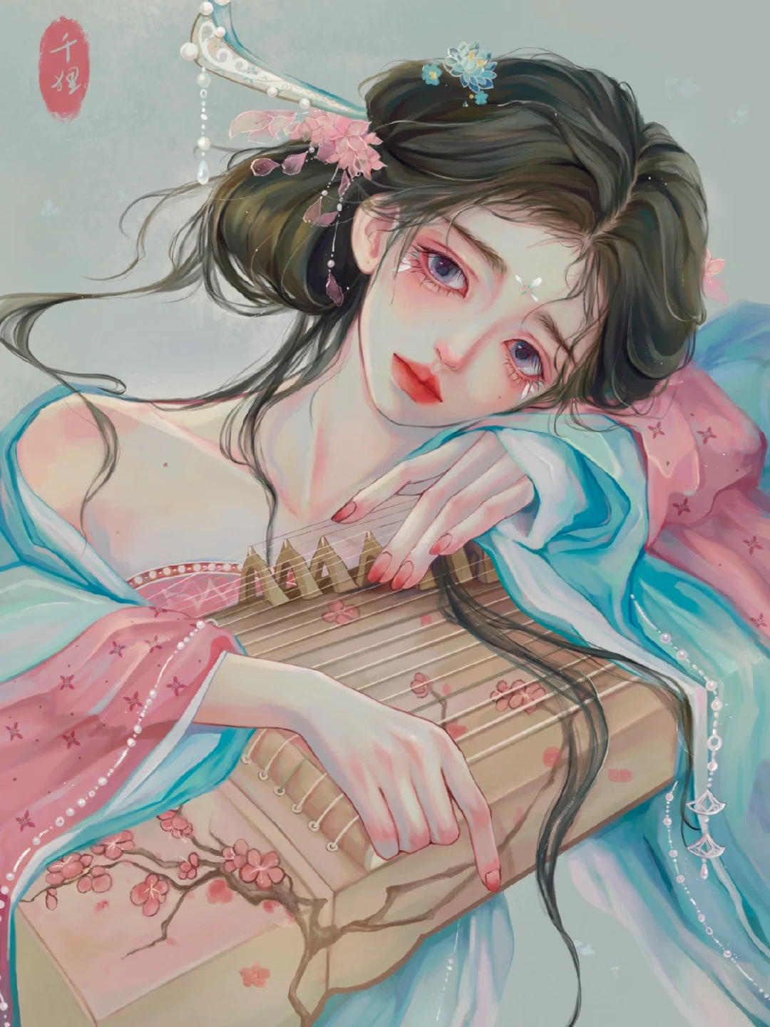 乐坊美人插画合集