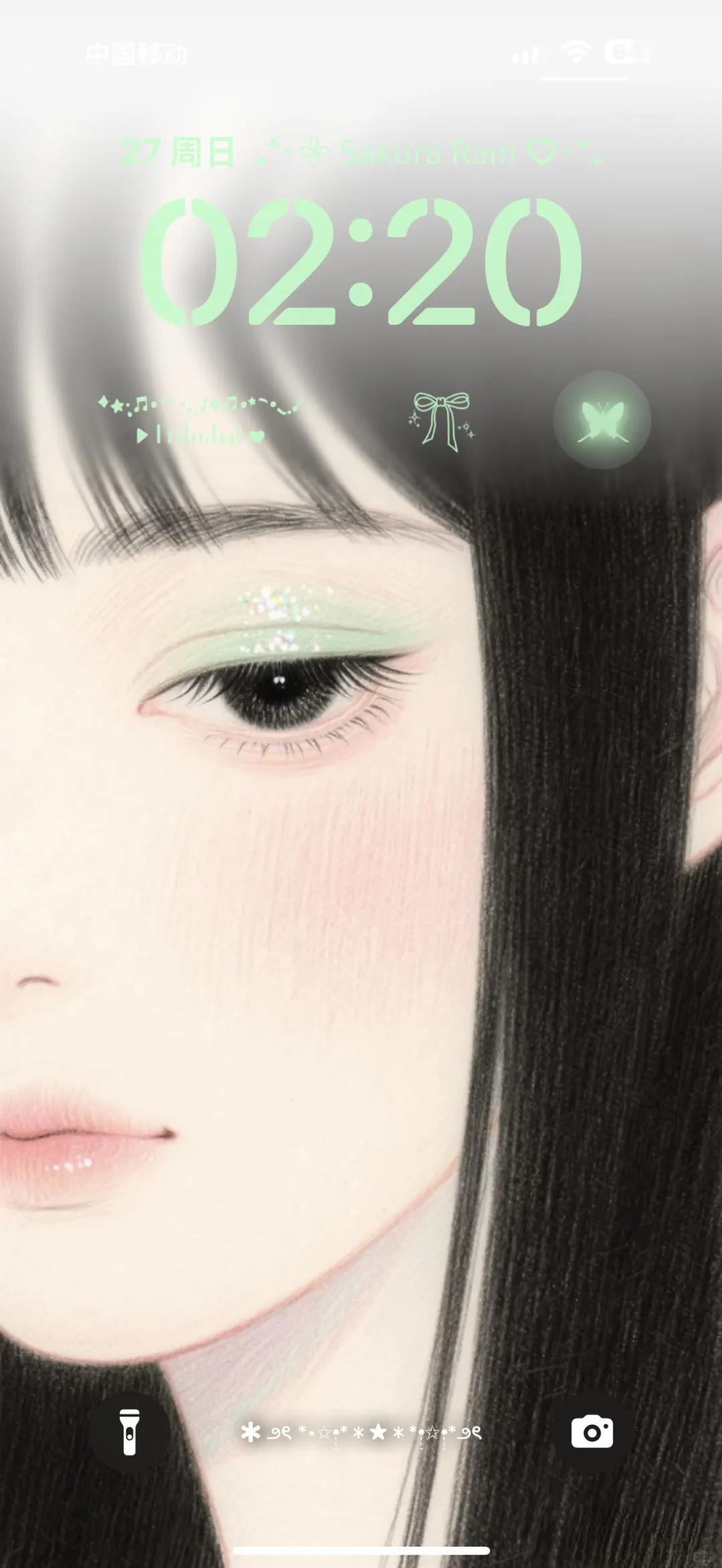 清冷感惊艳美少女插画壁纸 真的太美了💜