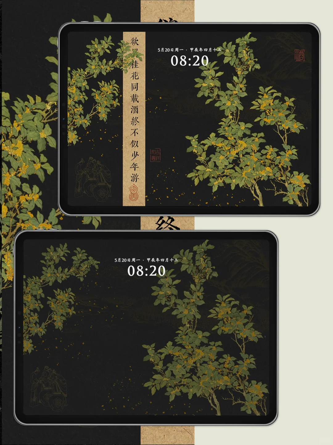 欲买桂花同载酒｜iPad平板壁纸