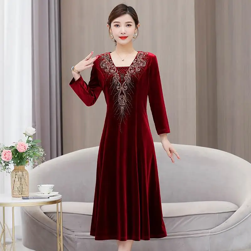 🔥妈妈们的婚礼战袍，金丝绒礼服美到爆！💖