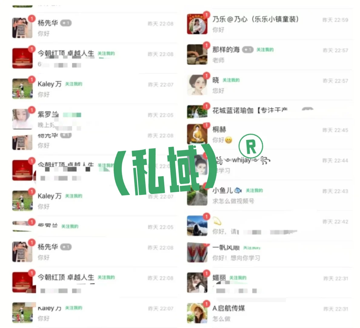 不愁客户的私域 每天99+咨询到半夜