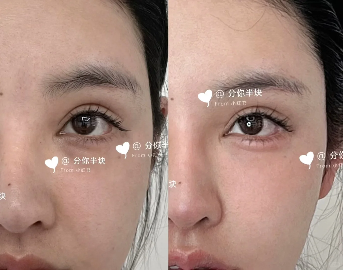 美女感的立体眉眼细节