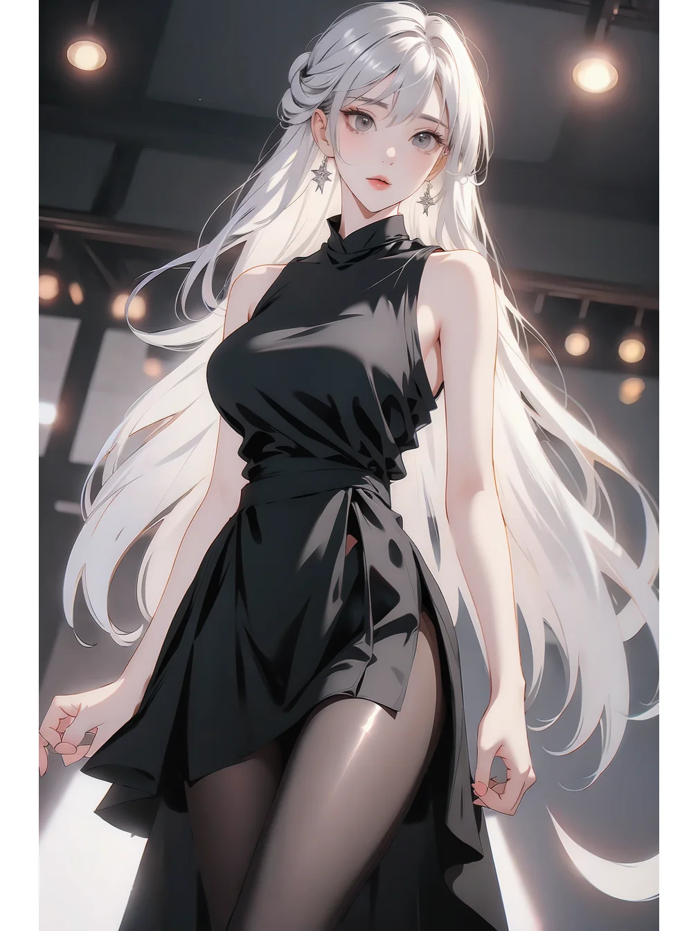 白毛少女
