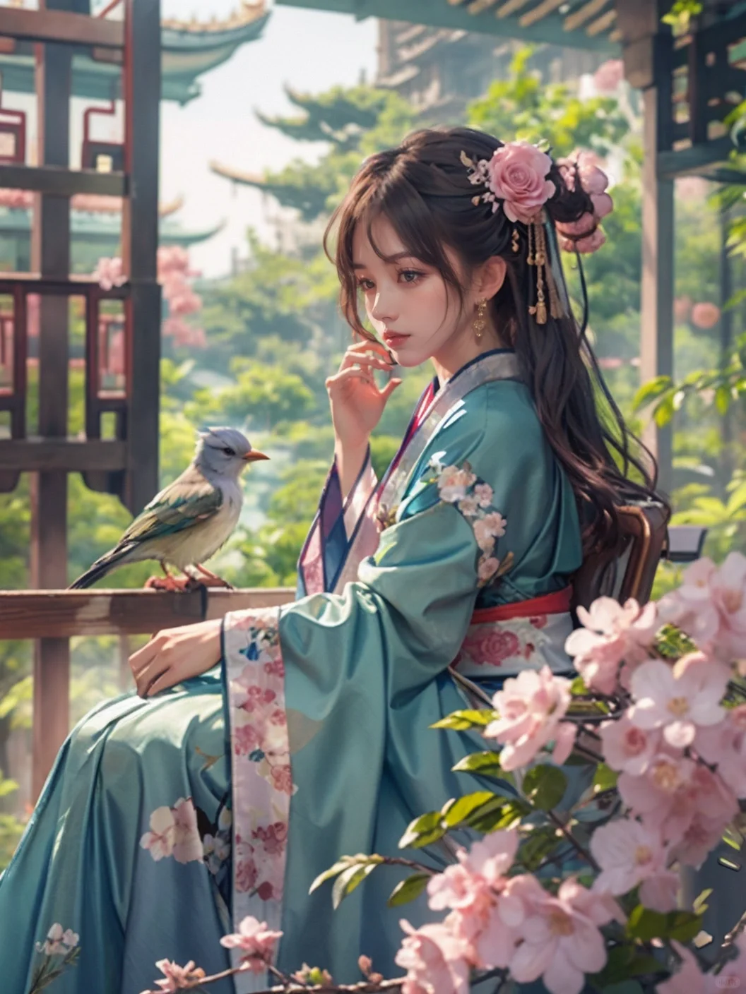 AIGC练习｜古风美女
