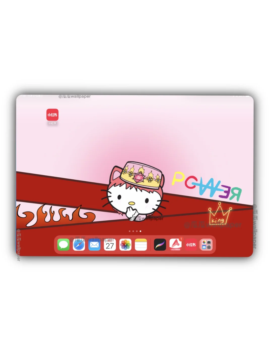 D65 权志龙 hello kitty 版 平板壁纸分享～