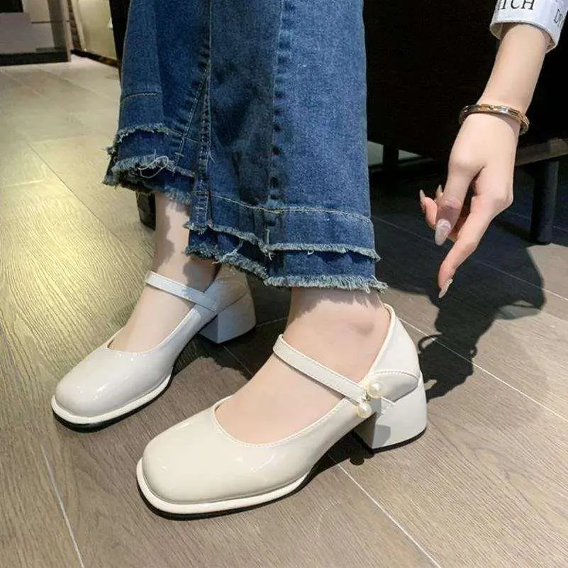 复古玛丽珍小皮鞋女2025春夏新款仙女风