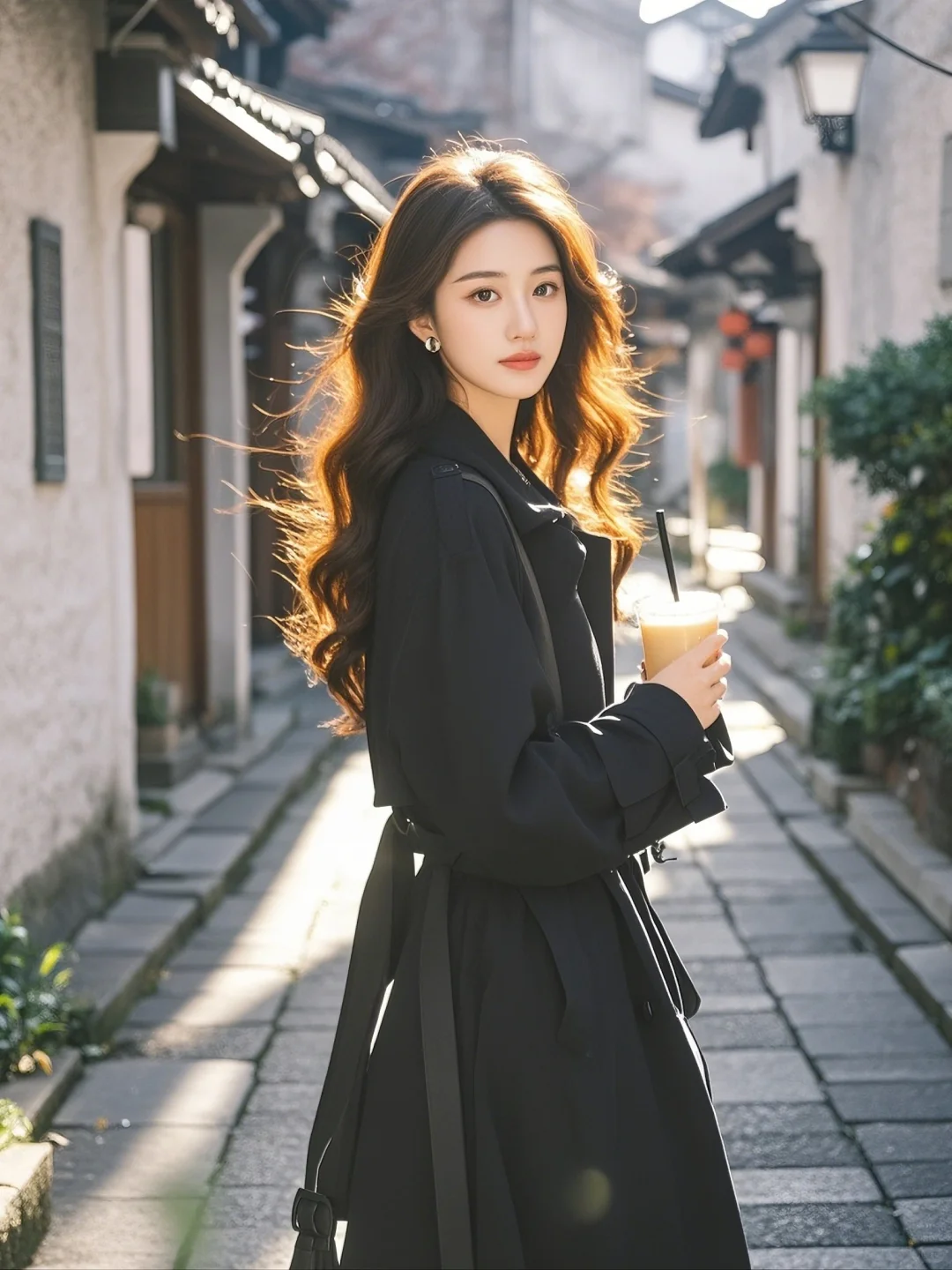 ✨[AI]古镇邂逅 | 清冷女神✨又美又飒✨