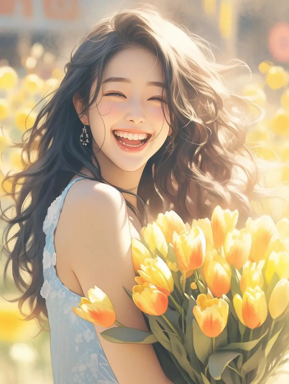 拥有这画里画外的美丽女子! 🥰