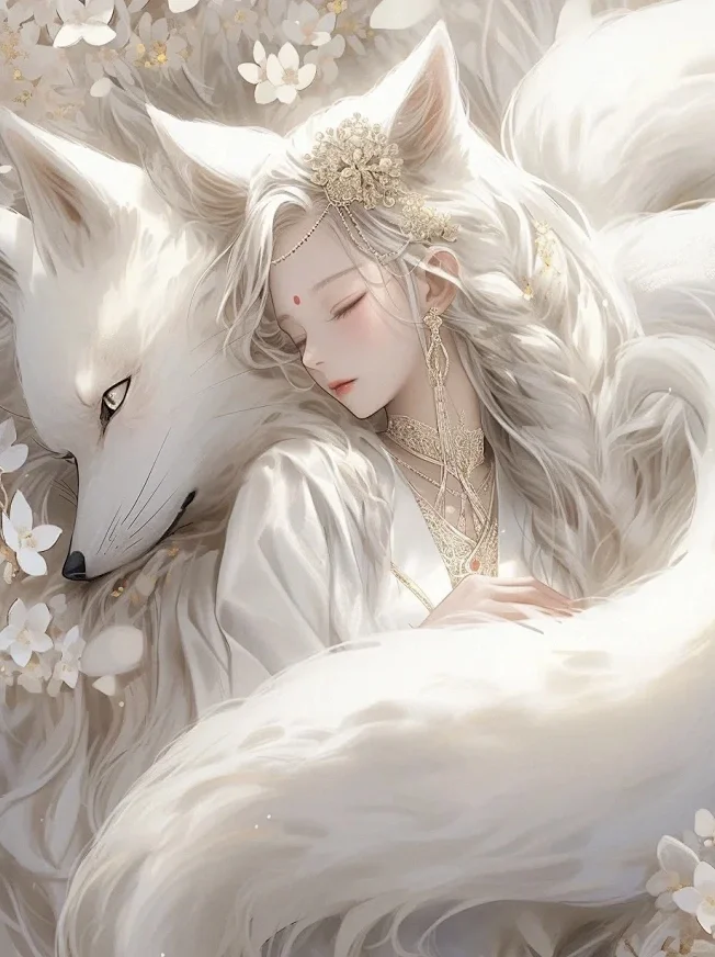 九尾狐妖，女