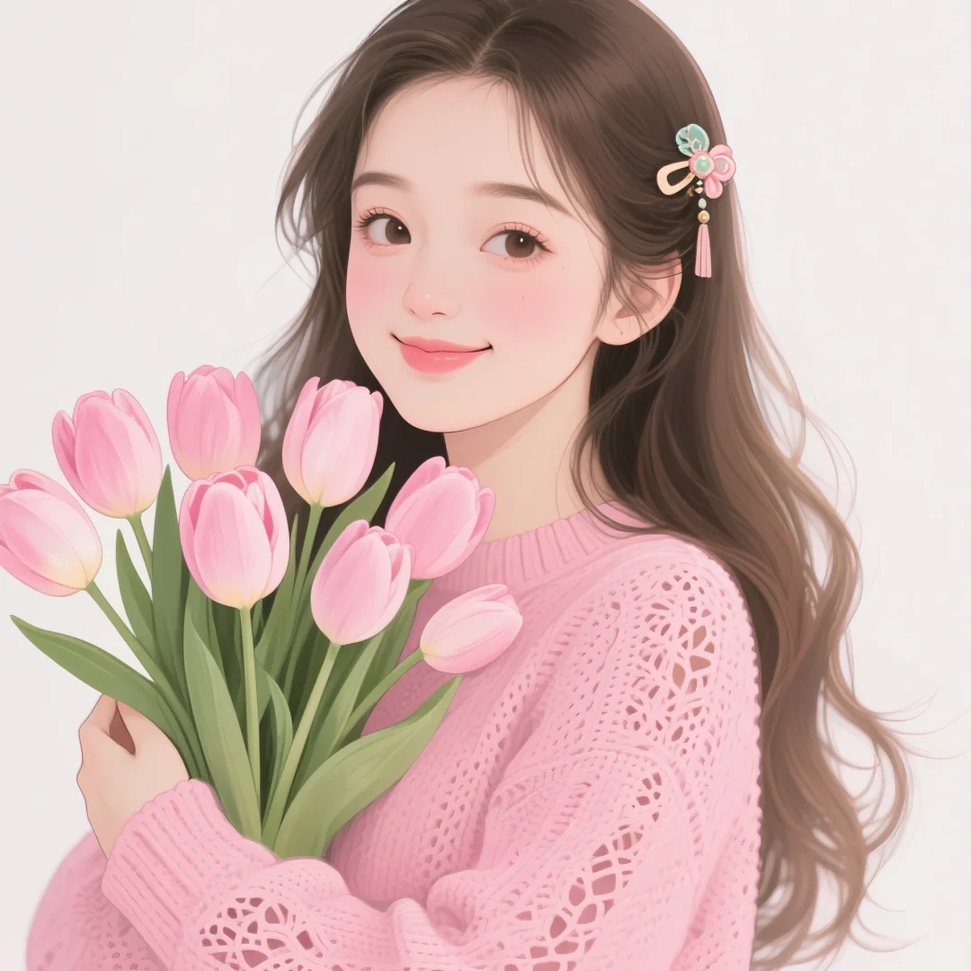 晓色云开，春随人意（唯美女头）