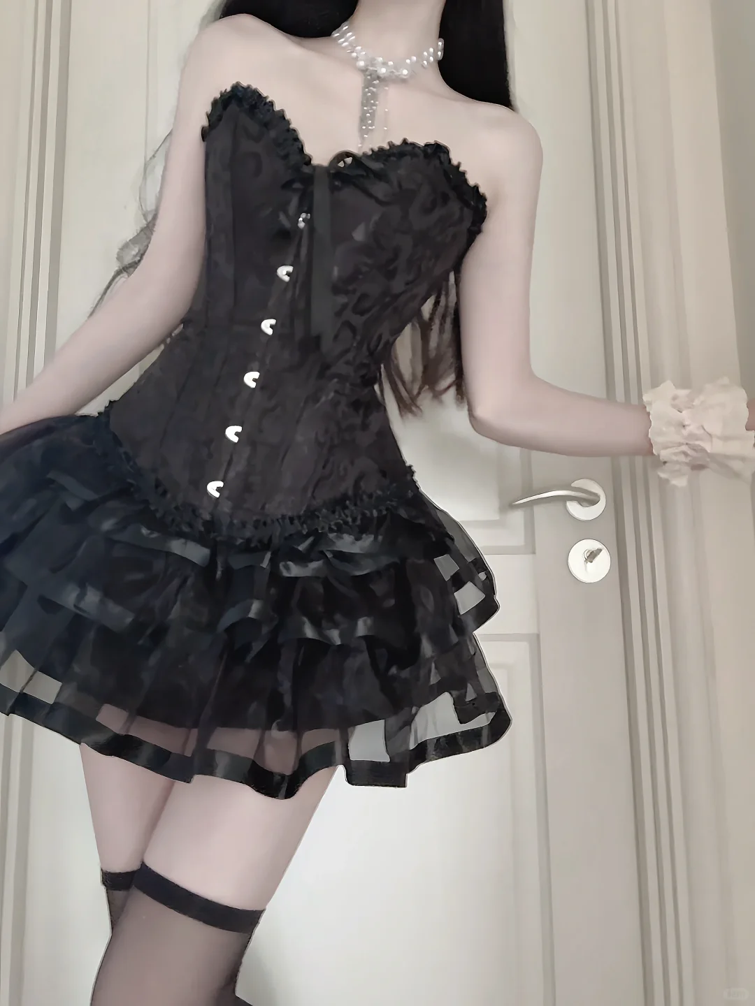 鱼骨胸衣真的泰酷辣🎀🖤｜黑天鹅🦢