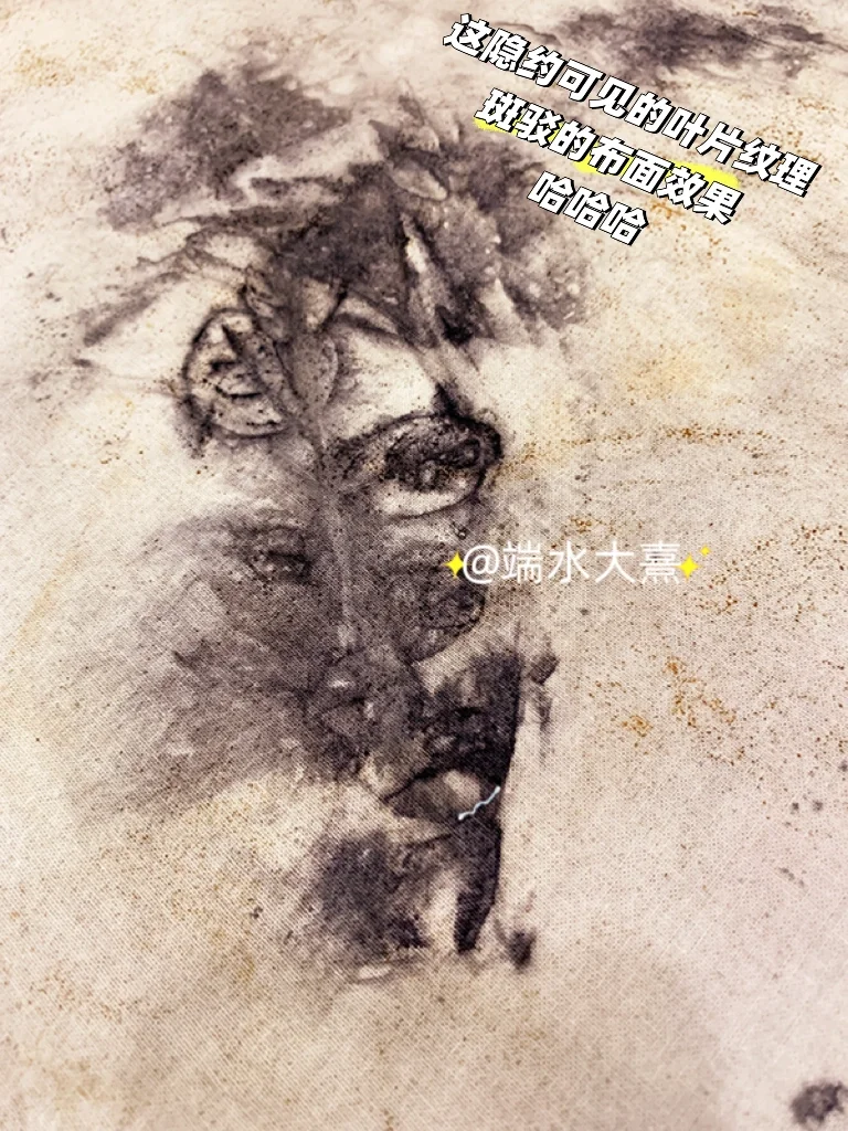 面试老师好奇的植物拓印染，太好看了吧！
