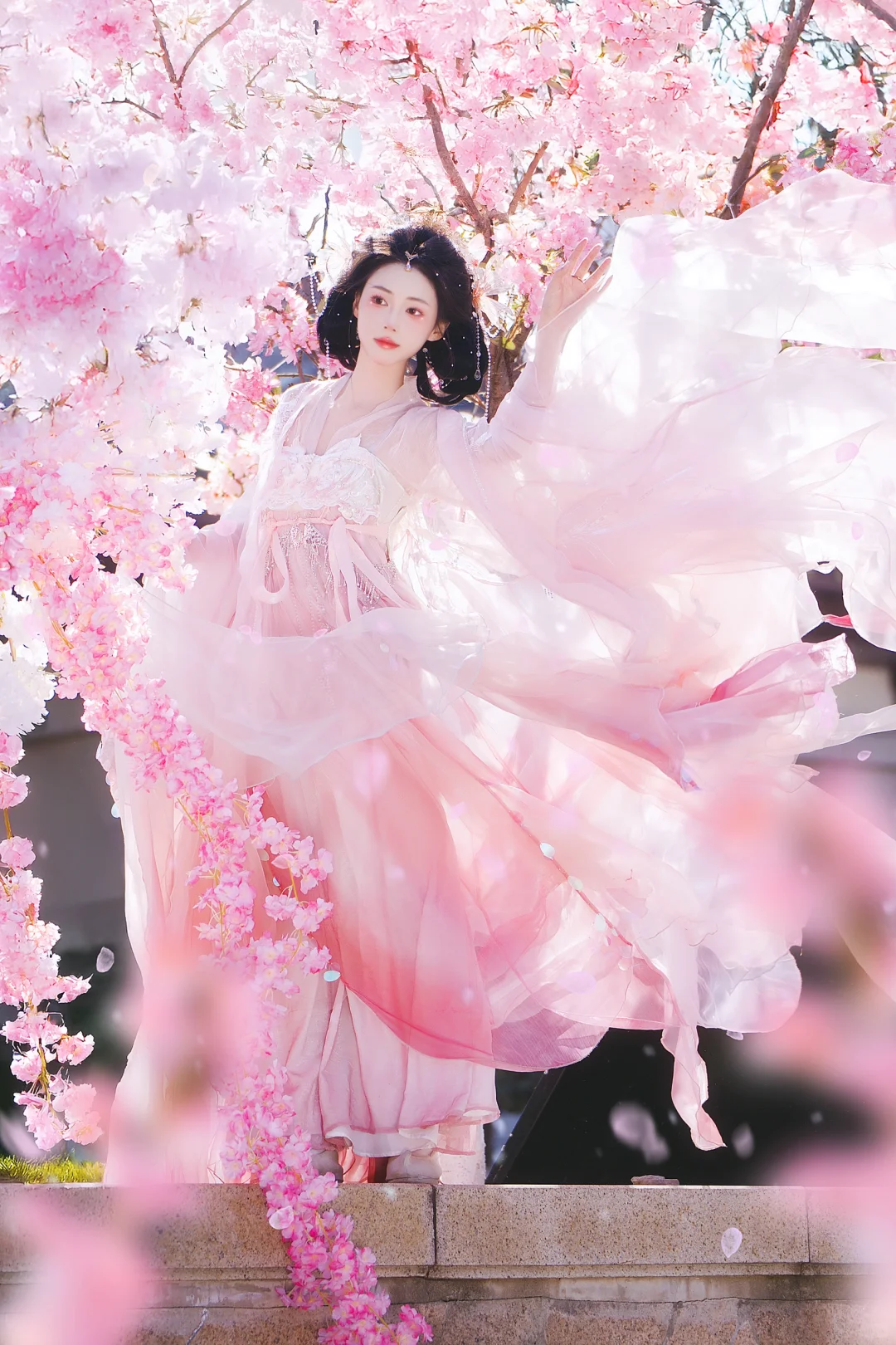 樱花树下，做一场如梦似幻的古风梦