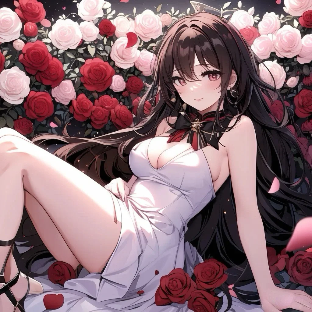 女生头像 像玫瑰花一样的女人