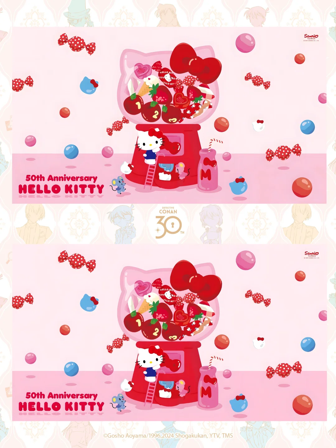 ❤️红黄配色Hellokitty平板电脑壁纸💛可爱啦